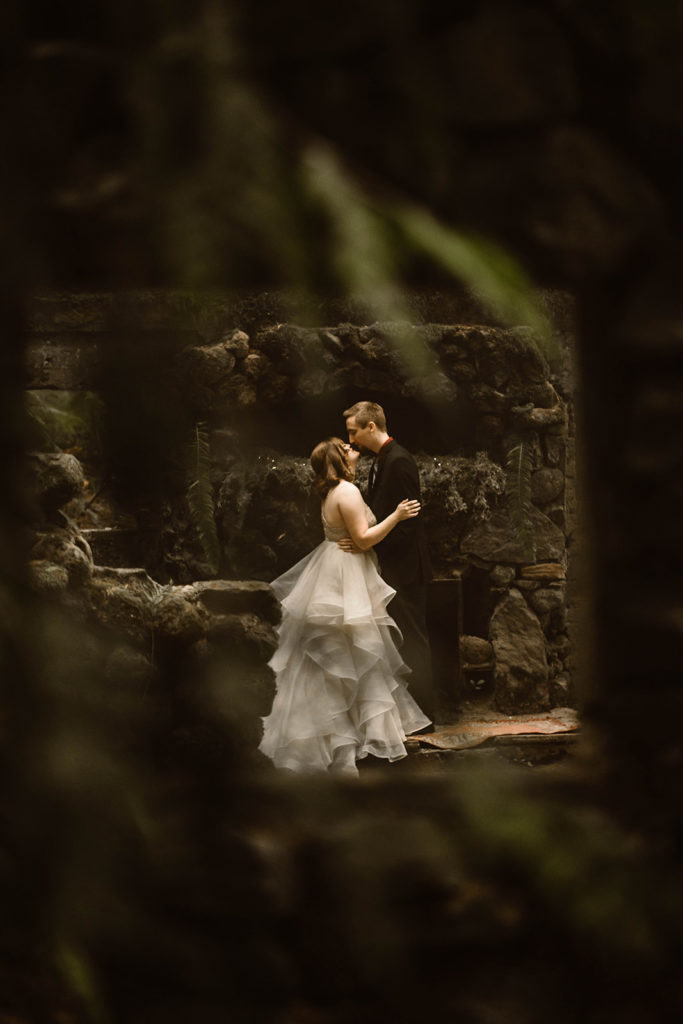 Couple exchanges vows privately 