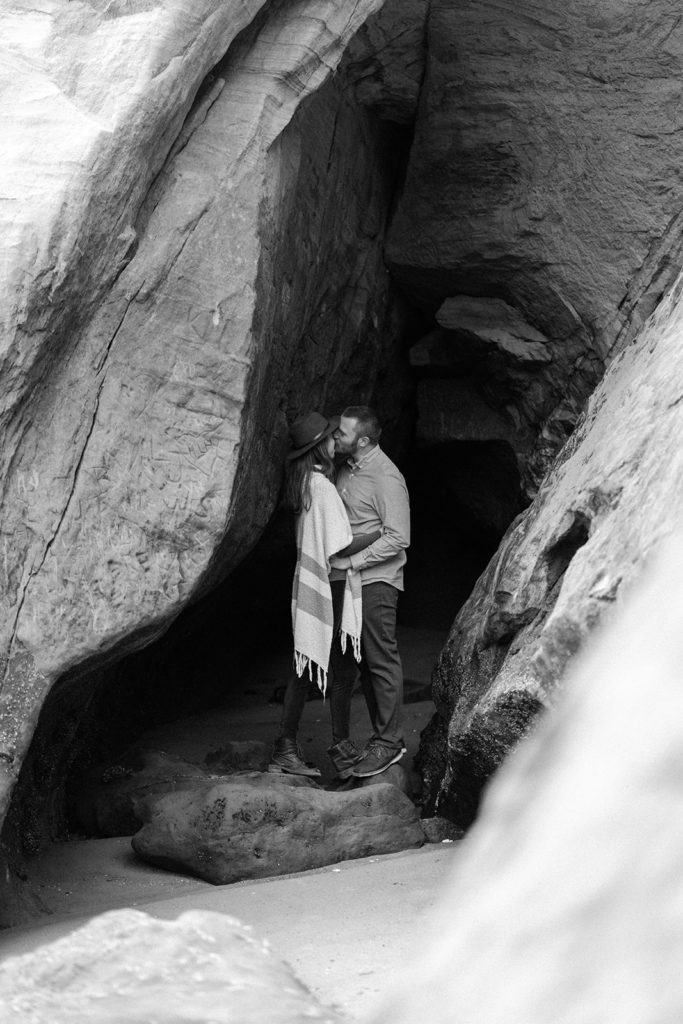 Cozy engagement photos