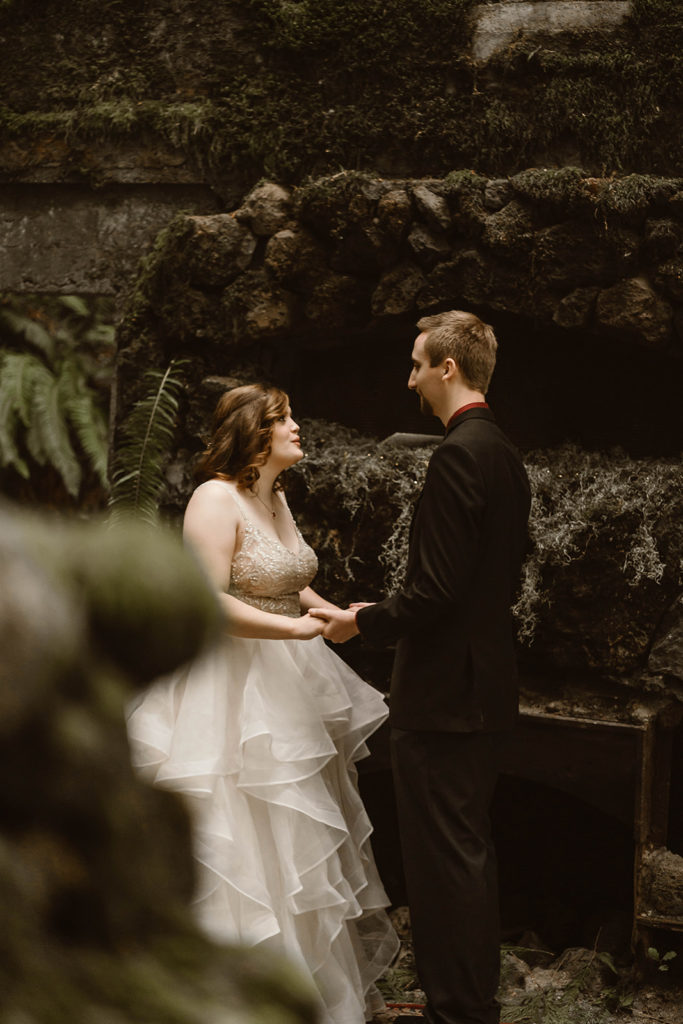 Enchanting forest elopement