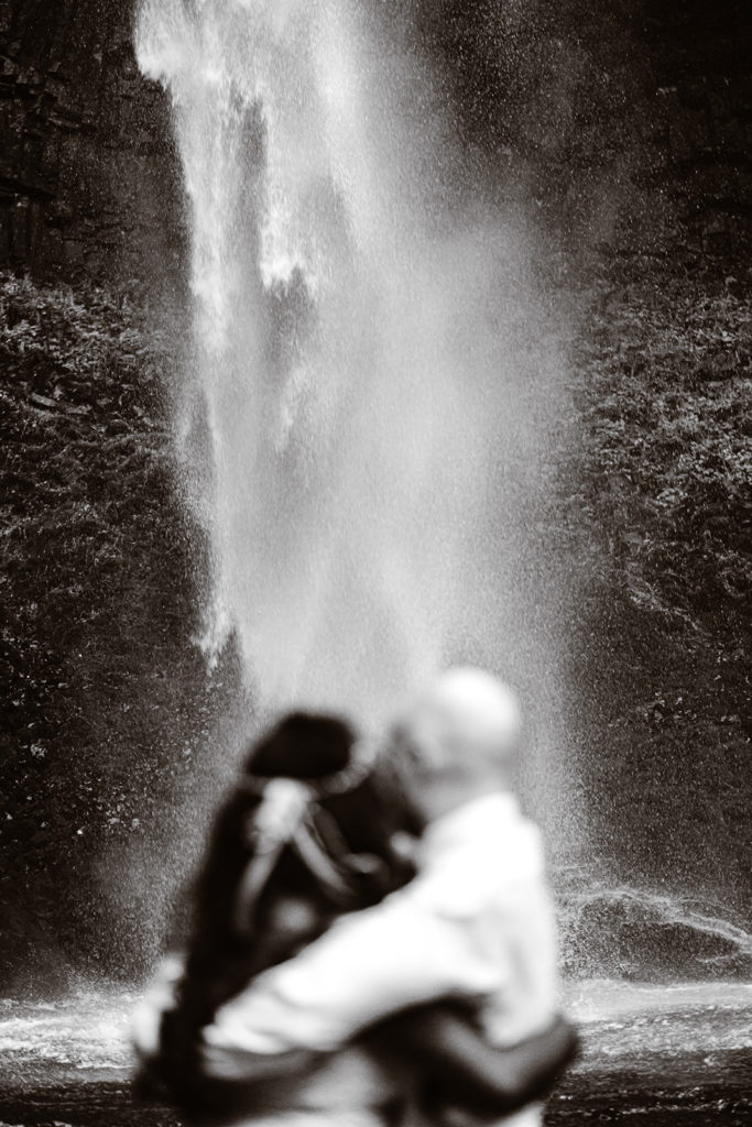 Waterfall elopement