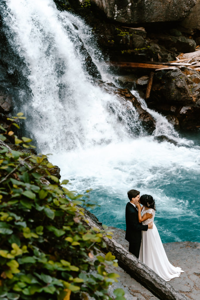 waterfall wedding
