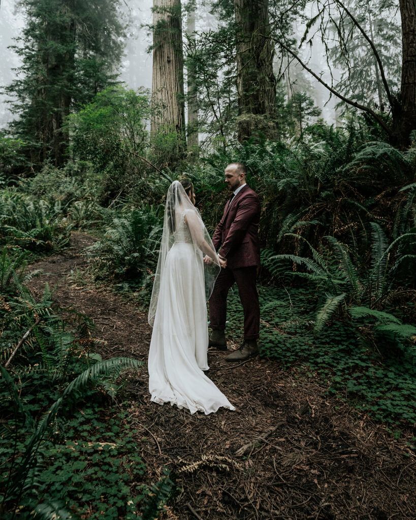 During their forest wedding, we see our couple come together for their ceremony.