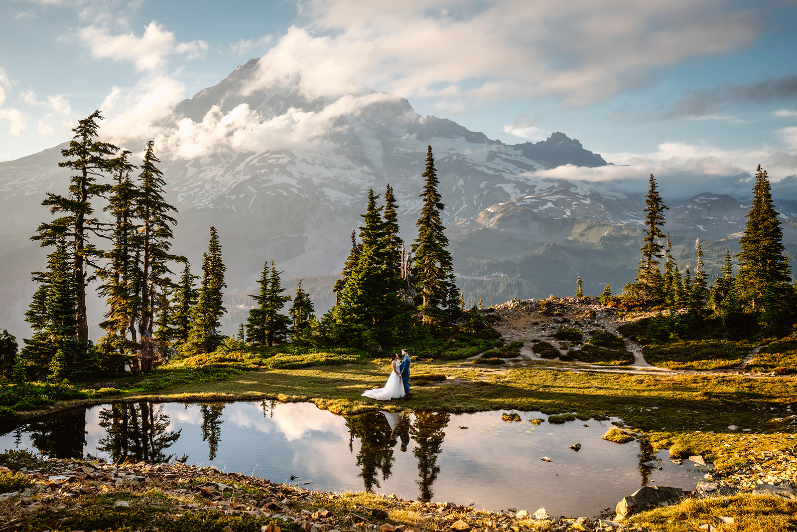The Secret to a Relaxed Mount Rainier Micro wedding